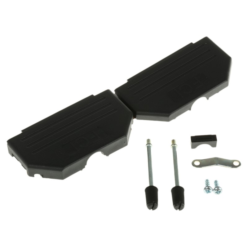 10 pcs - 86303645BLF Amphenol FCI Nylon D Sub Backshell, 37 Way, Strain Relief