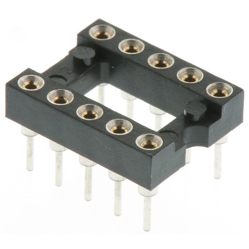 20 pcs - 110-87-310-41-001101 Preci-Dip 2.54mm Pitch Vertical 10 Way, Through Hole Turned Pin Open Frame IC Dip Socket, 1A