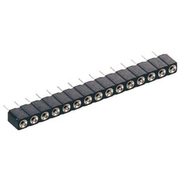 20 pcs - 310-87-105-01-640101 5 Way Preci-Dip Straight Through Hole 2.54mm SIL Socket, Solder, 3A 100 V ac, 150 V dc