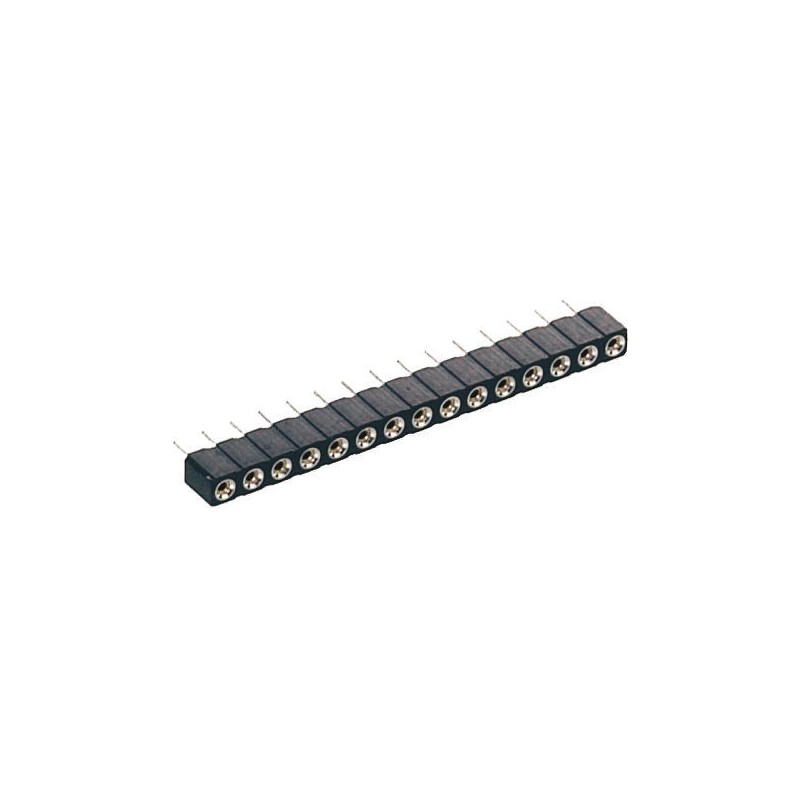 20 pcs - 310-87-105-01-640101 5 Way Preci-Dip Straight Through Hole 2.54mm SIL Socket, Solder, 3A 100 V ac, 150 V dc