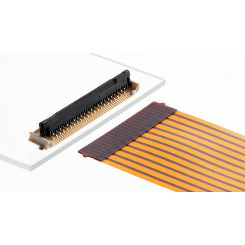 50 pcs - 200528-0090 Molex, Easy-On, 200528 1mm Pitch 9 Way Right Angle Male FPC Connector, ZIF Bottom Contact