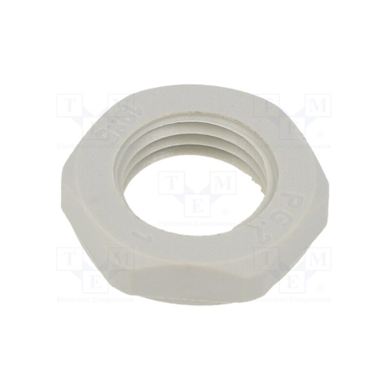 10 pcs : GMN-07 - Nut, Thread: PG, polyamide, PMAFIX MN, -40÷105°C, grey, 19mm, PMAFIX