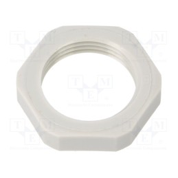 10 pcs : GMN-13 - Nut, Thread: PG, polyamide, PMAFIX MN, -40÷105°C, grey, 27mm, PMAFIX