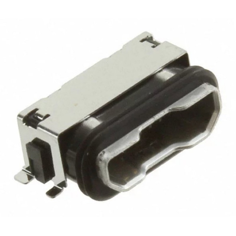 10 pcs - UB-MC5BR3-SDWP604-4S-TF JST Right Angle, Panel Mount, Socket Type B IPX7 USB Connector