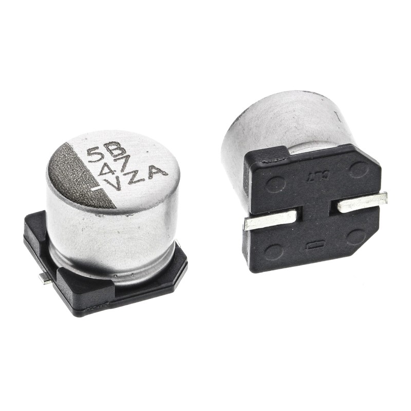 20 pcs - EMZA350ARA470MF61G Nippon Chemi-Con 47μF Aluminium Electrolytic Capacitor 35V dc, Surface Mount - EMZA350ARA470MF61G