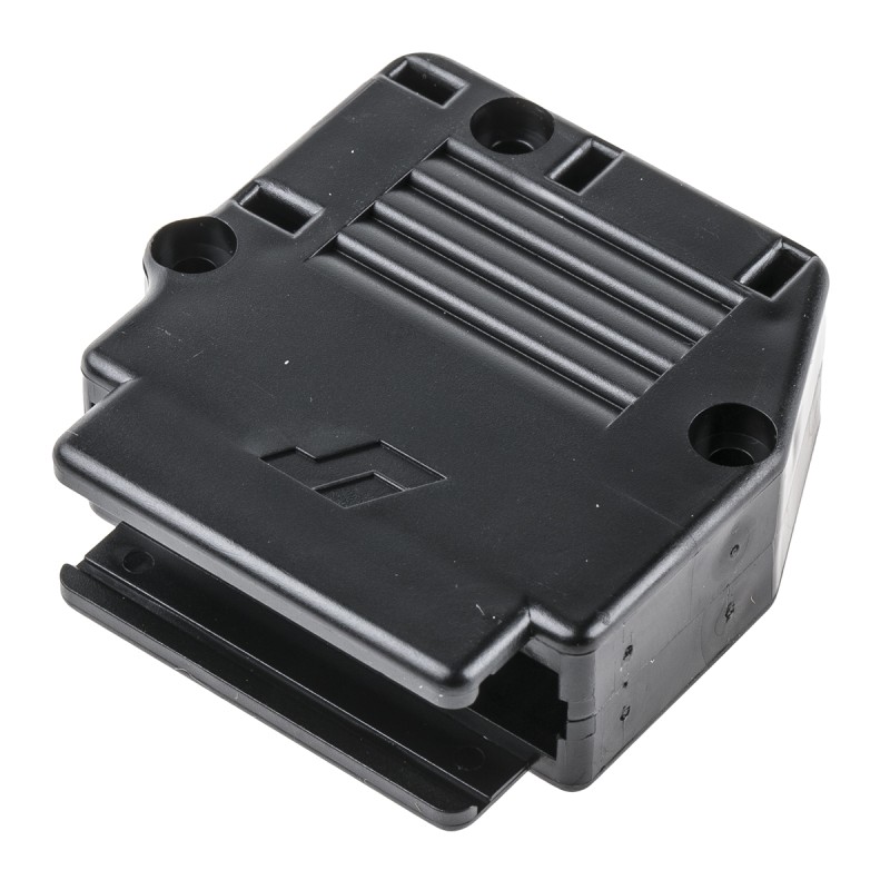 10 pcs - 863093C25ALF Amphenol ICC 863093C Series Thermoplastic Angled, Straight D Sub Backshell, 25 Way, Strain Relief