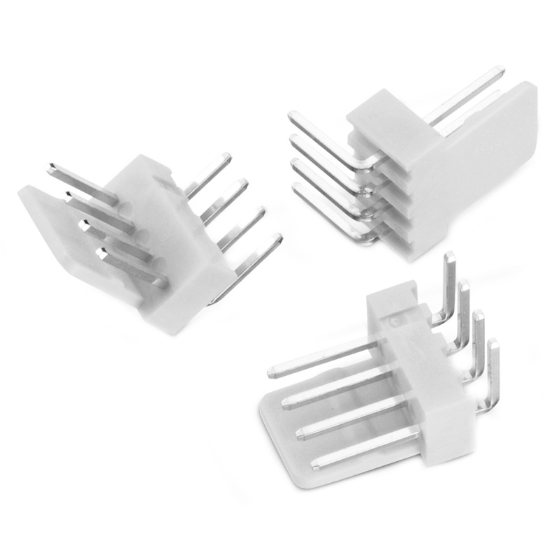20 pcs - 61900219521 Wurth Elektronik WR-WTB Series Right Angle Through Hole Pin Header, 2 Contact(s), 2.54mm Pitch, 1 Row(s), U