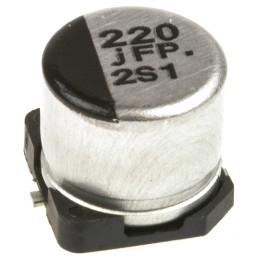 20 pcs - EEEFP0J221AP Panasonic 220μF Aluminium Electrolytic Capacitor 6.3V dc, Surface Mount - EEEFP0J221AP