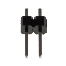 100 pcs - RS PRO Straight Through Hole Pin Header, 2 Contact(s), 2.54mm Pitch, 1 Row(s), Unshrouded