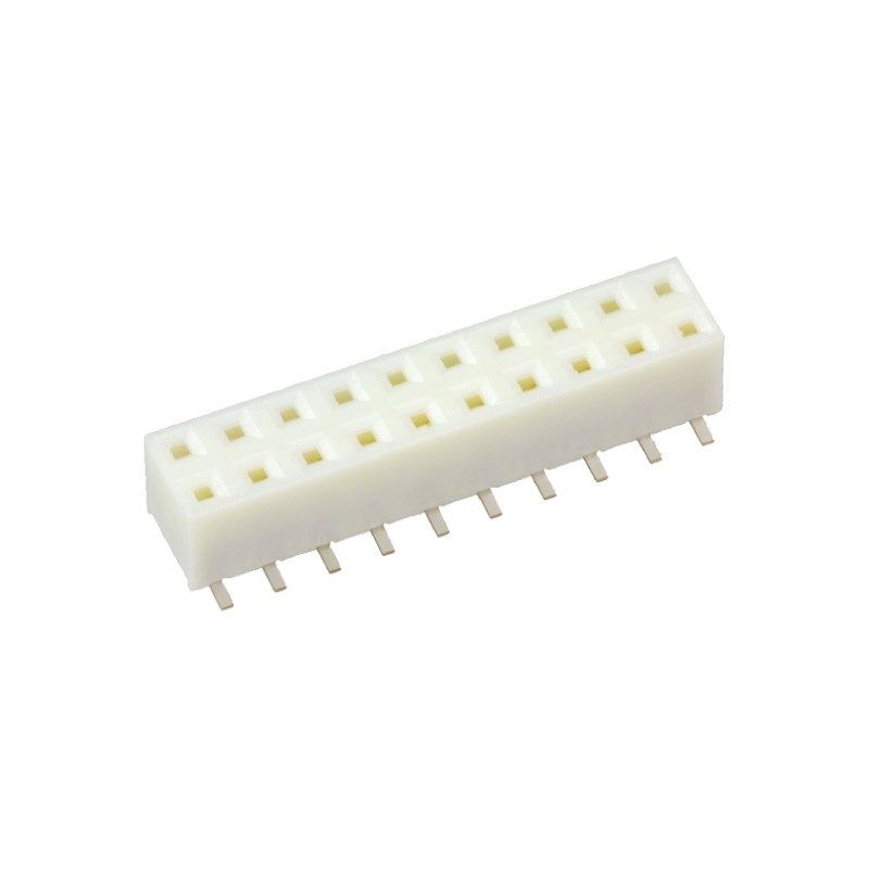 20 pcs - A3A-20DA-2SV(71) Hirose A3 Series Straight Surface Mount PCB Socket, 20-Contact, 2-Row, 2mm Pitch, Solder Termination