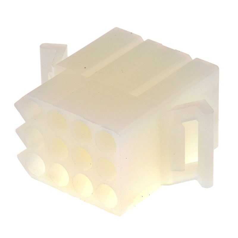 20 pcs - 03-09-1121 Molex, STANDARD .093' Female Connector Housing, 5.03mm Pitch, 12 Way, 3 Row