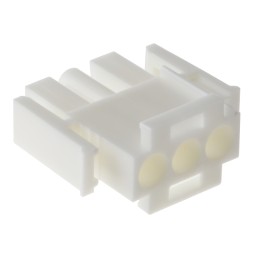 20 pcs - 350766-1 TE Connectivity, Universal MATE-N-LOK Male Connector Housing, 6.35mm Pitch, 3 Way, 1 Row