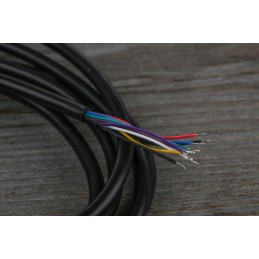 1 pcs - RS PRO Male 8 Pin mini-DIN to Unterminated Black DIN Cable 2m