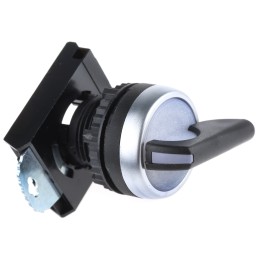 1 pcs - BACO BACO Series 3 Position Selector Switch Head, 22mm Cutout, Black Handle