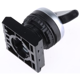 1 pcs - BACO BACO Series 3 Position Selector Switch Head, 22mm Cutout, Black Handle