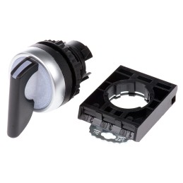 1 pcs - BACO BACO Series 3 Position Selector Switch Head, 22mm Cutout, Black Handle