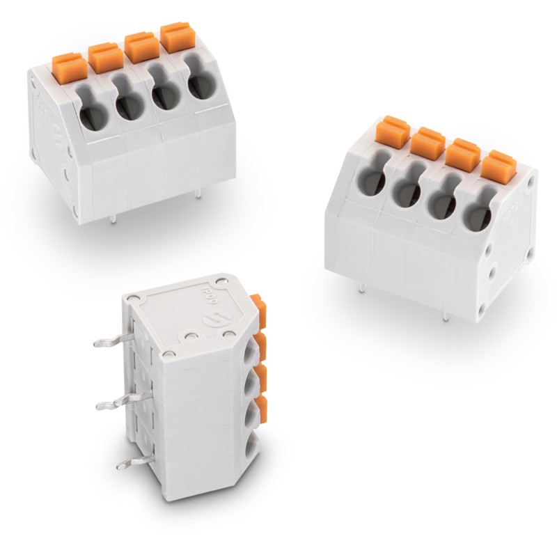 5 pcs - Wurth Elektronik 4123M Series PCB Terminal Block, 3-Contact, 3.81mm Pitch, Through Hole Mount, 1-Row, Solder Terminatio
