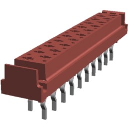 10 pcs - 2-338068-0 TE Connectivity Micro-MaTch Series Straight Through Hole Mount PCB Socket, 20-Contact, 2-Row, 2.54mm Pitch, 
