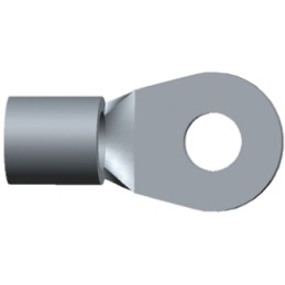 20 pcs - 33460 TE Connectivity, SOLISTRAND Uninsulated Ring Terminal, M5 Stud Size, 6.6mm² to 10.5mm² Wire Size