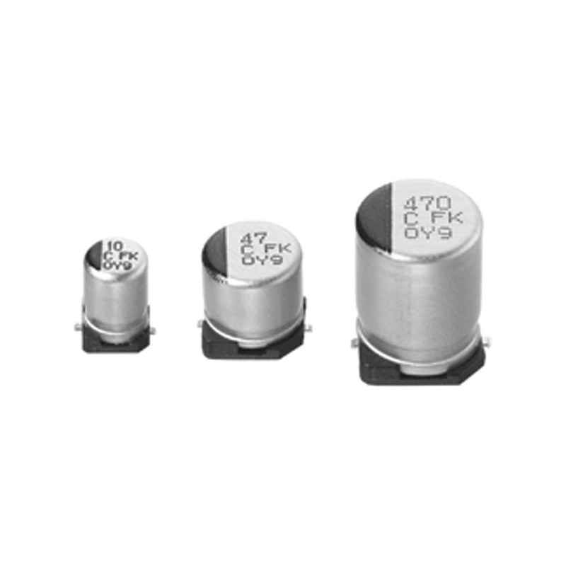 50 pcs - EEEFK1A330R Panasonic 33μF Aluminium Electrolytic Capacitor 10V dc, Surface Mount - EEEFK1A330R