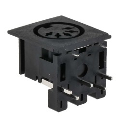 20 pcs - RS PRO 5 Pole Right Angle Din Socket, 2A, 100 V ac, Push-In, Female, Through Hole