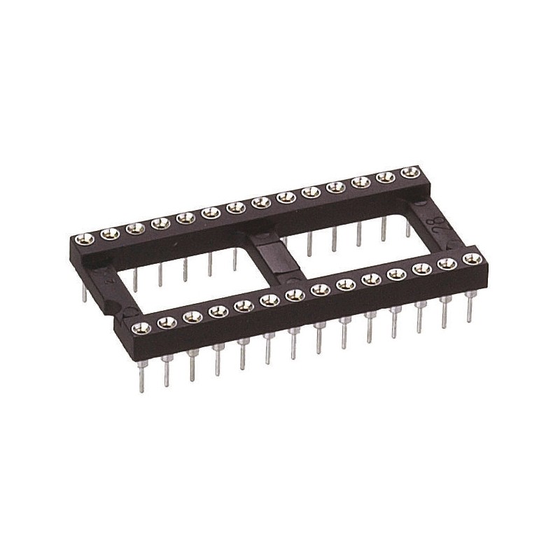 75 pcs - Preci-Dip 2.54mm Pitch Vertical 42 Way, Through Hole Turned Pin Open Frame IC Dip Socket, 1A