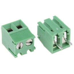 20 pcs - RS PRO PCB Terminal Block, 2-Contact, 3.5mm Pitch, Through Hole Mount, 1-Row, Screw Termination