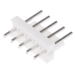 50 pcs - 640454-5 TE Connectivity MTA-100 Series Straight Through Hole Pin Header, 5 Contact(s), 2.54mm Pitch, 1 Row(s), Unshrou