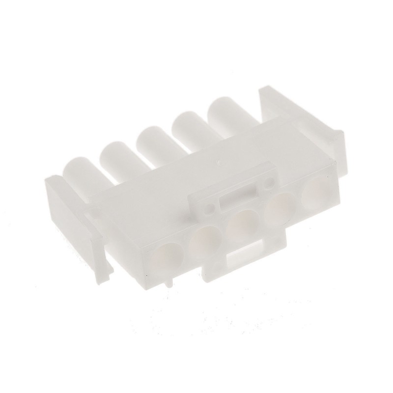 20 pcs - 350809-1 TE Connectivity, Universal MATE-N-LOK Male Connector Housing, 6.35mm Pitch, 5 Way, 1 Row