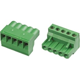 1 pcs - TE Connectivity 5mm Pitch 6 Way Right Angle Pluggable Terminal Block, Plug, Cable Mount, Screw Termination