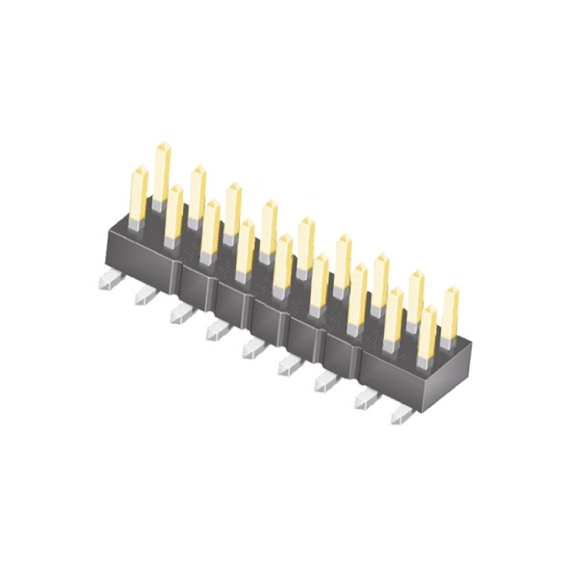 10 pcs - TSM-109-01-L-DV Samtec TSM Series Straight Surface Mount Pin Header, 18 Contact(s), 2.54mm Pitch, 2 Row(s), Unshrouded