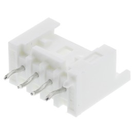 50 pcs - 53375-0410 Molex Mini-Lock Series Straight Through Hole PCB Header, 4 Contact(s), 2.5mm Pitch, 1 Row(s), Shrouded