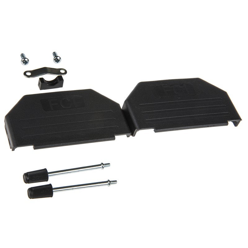 10 pcs - 86303640BLF Amphenol ICC Nylon D Sub Backshell, 37 Way