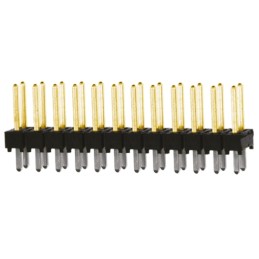 10 pcs - TSW-112-07-L-D Samtec TSW Series Straight Through Hole Pin Header, 24 Contact(s), 2.54mm Pitch, 2 Row(s), Unshrouded