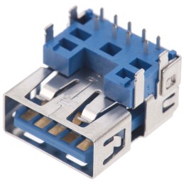 10 pcs - 48391-0003 Molex Right Angle, Through Hole, Socket Type A 3.0 USB Connector