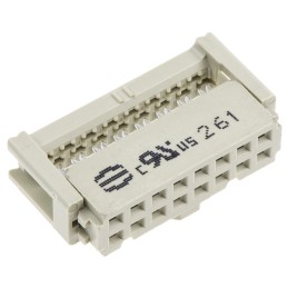 10 pcs - 9185166803 Harting 16-Way IDC Connector Socket for Cable Mount, 2-Row