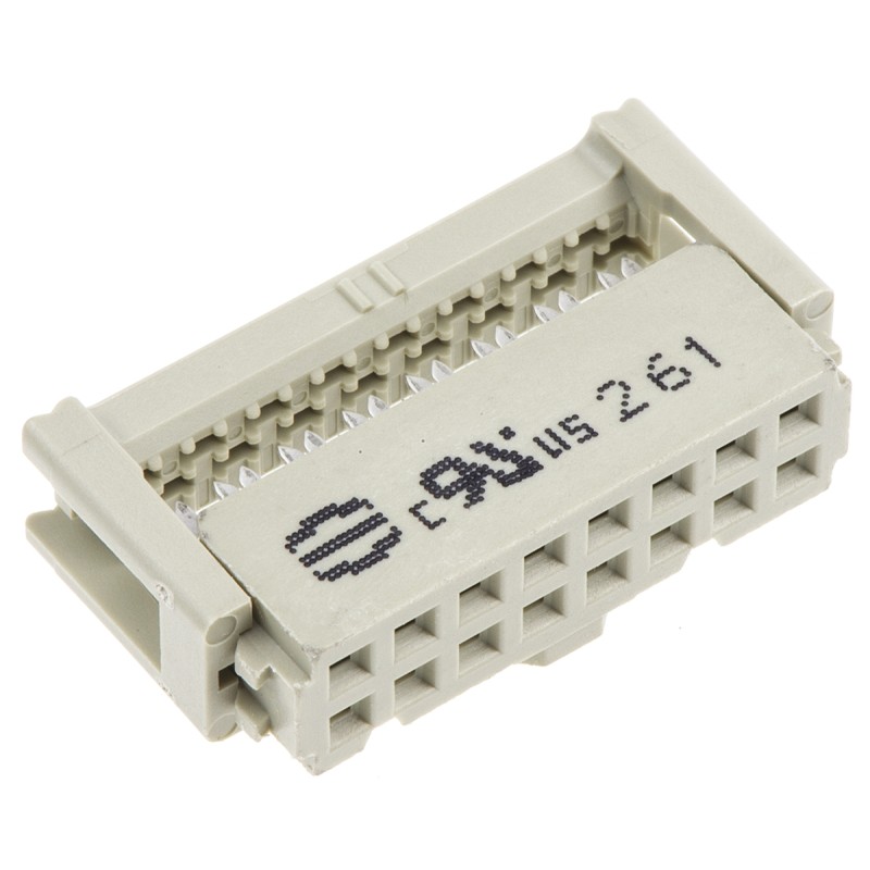 10 pcs - 9185166803 Harting 16-Way IDC Connector Socket for Cable Mount, 2-Row