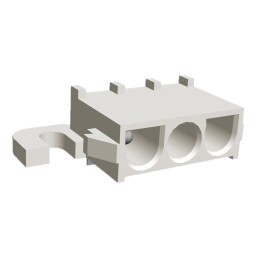 10 pcs - 1-350943-0 TE Connectivity Universal MATE-N-LOK Series Right Angle Through Hole PCB Header, 3 Contact(s), 6.35mm Pitch,