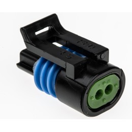 10 pcs - 12162193 Delphi, Metri-Pack 150.2 Pull-To-Seat Automotive Connector Socket 2 Way, Crimp Termination