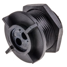 1 pcs - Bulgin Circular Connector, 2 Contacts, Rear Mount, Miniature Connector, Socket, Female, IP68, Buccaneer 400 Series