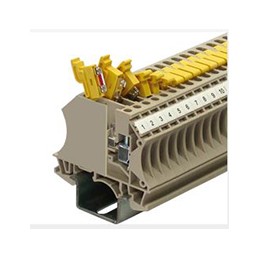 20 pcs - RS PRO Disconnect Terminal Block, 4mm², Single-Level, Screw Termination