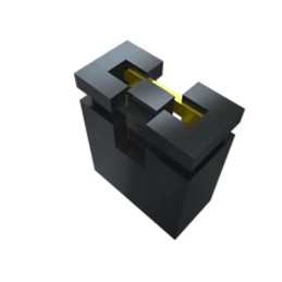 10 pcs - SNT-100-YW-T Samtec, SNT Shunt Female Straight Yellow Shunts & Jumper 2 Way 1 Row 2.54 Pitch