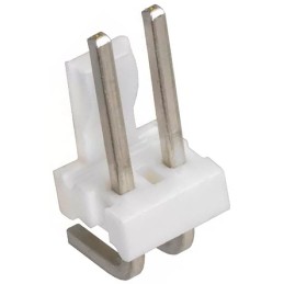 50 pcs - 640387-2 TE Connectivity MTA-156 Series Right Angle Through Hole Pin Header, 2 Contact(s), 3.96mm Pitch, 1 Row(s), Unsh