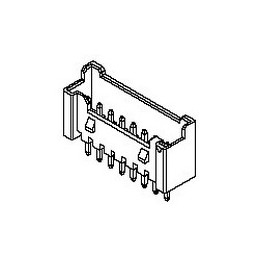 50 pcs - 353621050 Molex 35362 Series PCB Header, 10 Contact(s), 2mm Pitch, 1 Row(s)