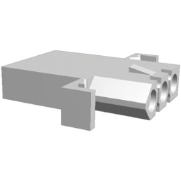 10 pcs - 770269-1 TE Connectivity, .093 Commercial Female Connector Housing, 6.35mm Pitch, 3 Way, 1 Row