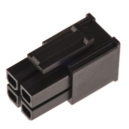 20 pcs - 171692-0104 Molex, Mega-Fit Male Connector Housing, 5.7mm Pitch, 4 Way, 2 Row