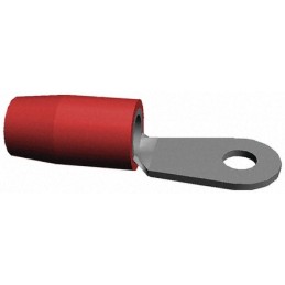 20 pcs - 324158 TE Connectivity, PIDG Insulated Ring Terminal, M2 Stud Size, 0.3mm² to 1.3mm² Wire Size, Red