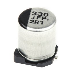 20 pcs - EEEFPJ331XAP Panasonic 330μF Aluminium Electrolytic Capacitor 6.3V dc, Surface Mount - EEEFPJ331XAP