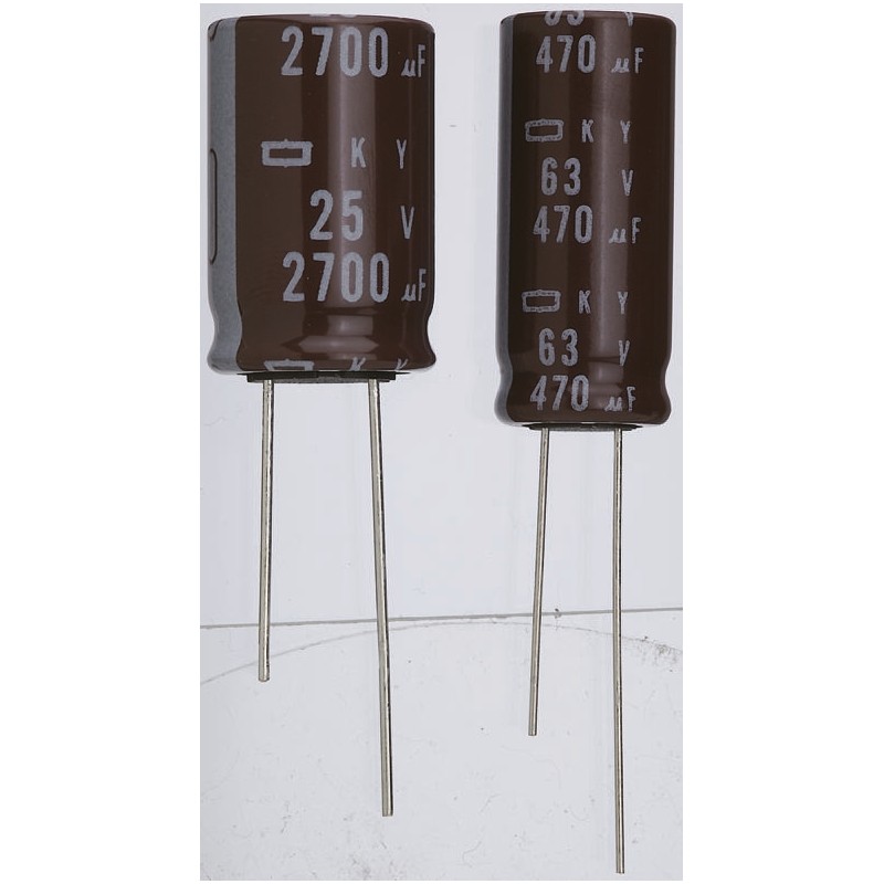 20 pcs - EKY-250ELL331MH15D Nippon Chemi-Con 330μF Electrolytic Capacitor 25V dc, Through Hole - EKY-250ELL331MH15D