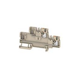 10 pcs - 1548060000 Weidmuller A Series Beige DIN Rail Terminal Block, 2.5mm², Double-Level, Push In Termination